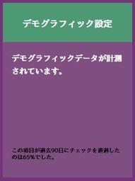 デモグラフィック設定