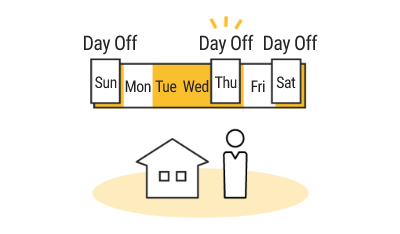 Selective Four-Day Work Week “Sun Life”