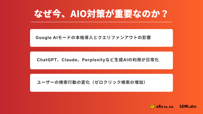 なぜ今、AI対策が重要なのか?