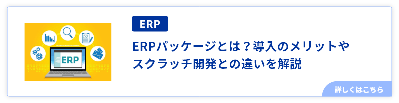 ERPパッケージとは？導入のメリットやスクラッチ開発との違いを解説