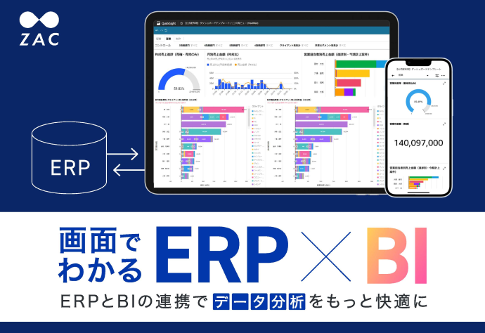 画面でわかるERP×BI